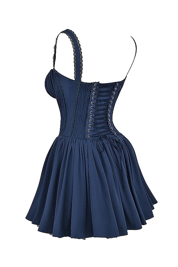 Vestido Curto Pietra Navy Blue