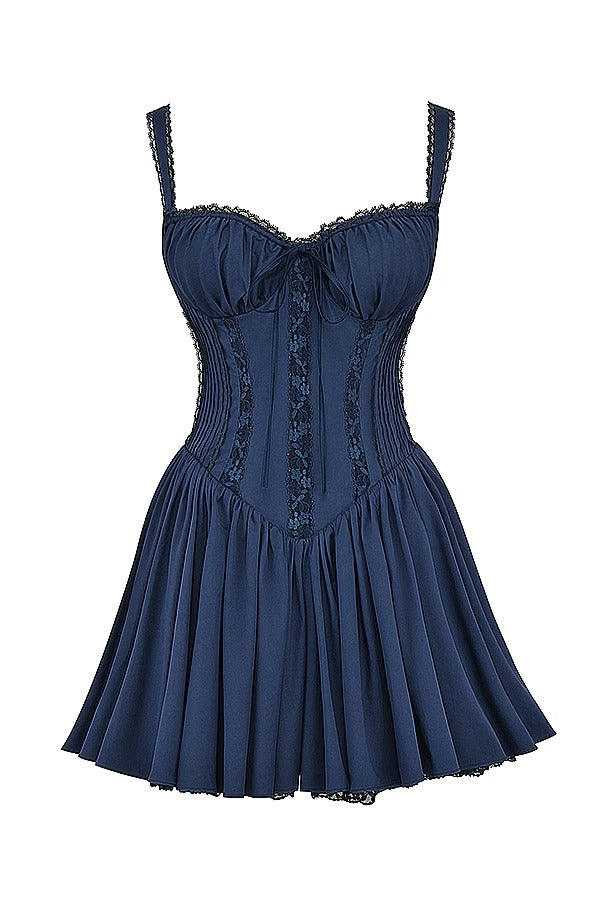 Vestido Curto Pietra Navy Blue