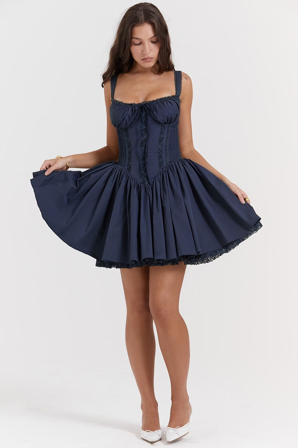 Vestido Curto Pietra Navy Blue
