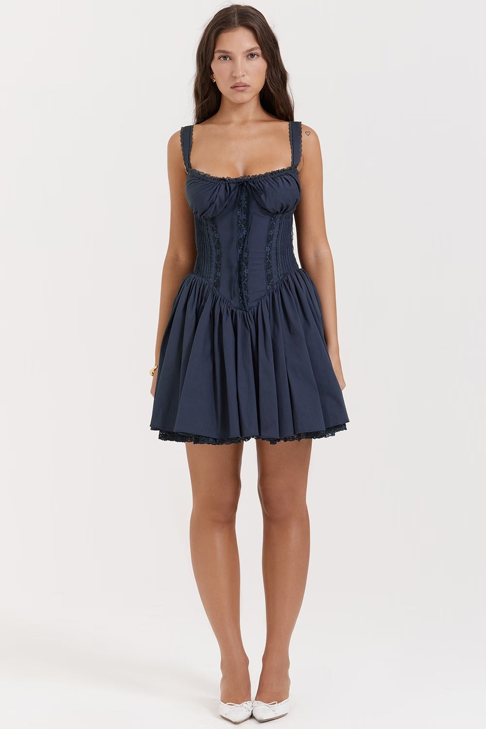 Vestido Curto Pietra Navy Blue