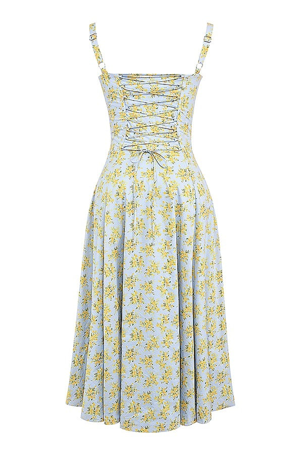 Carmen Vintage Blue Floral