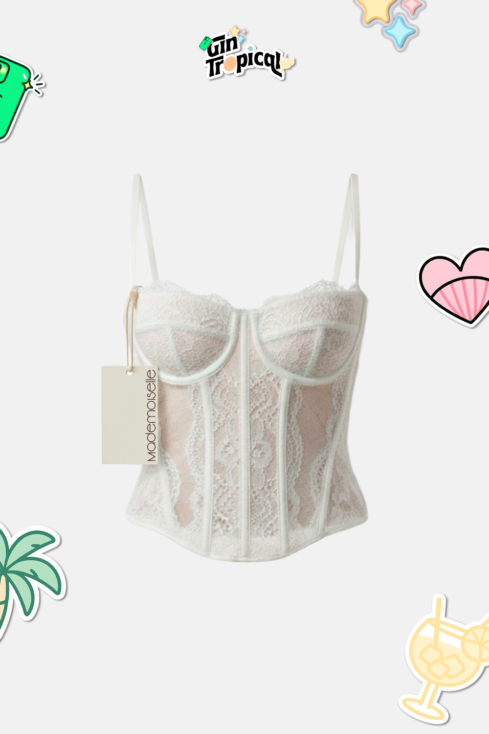 Corset Martini Branco Neve